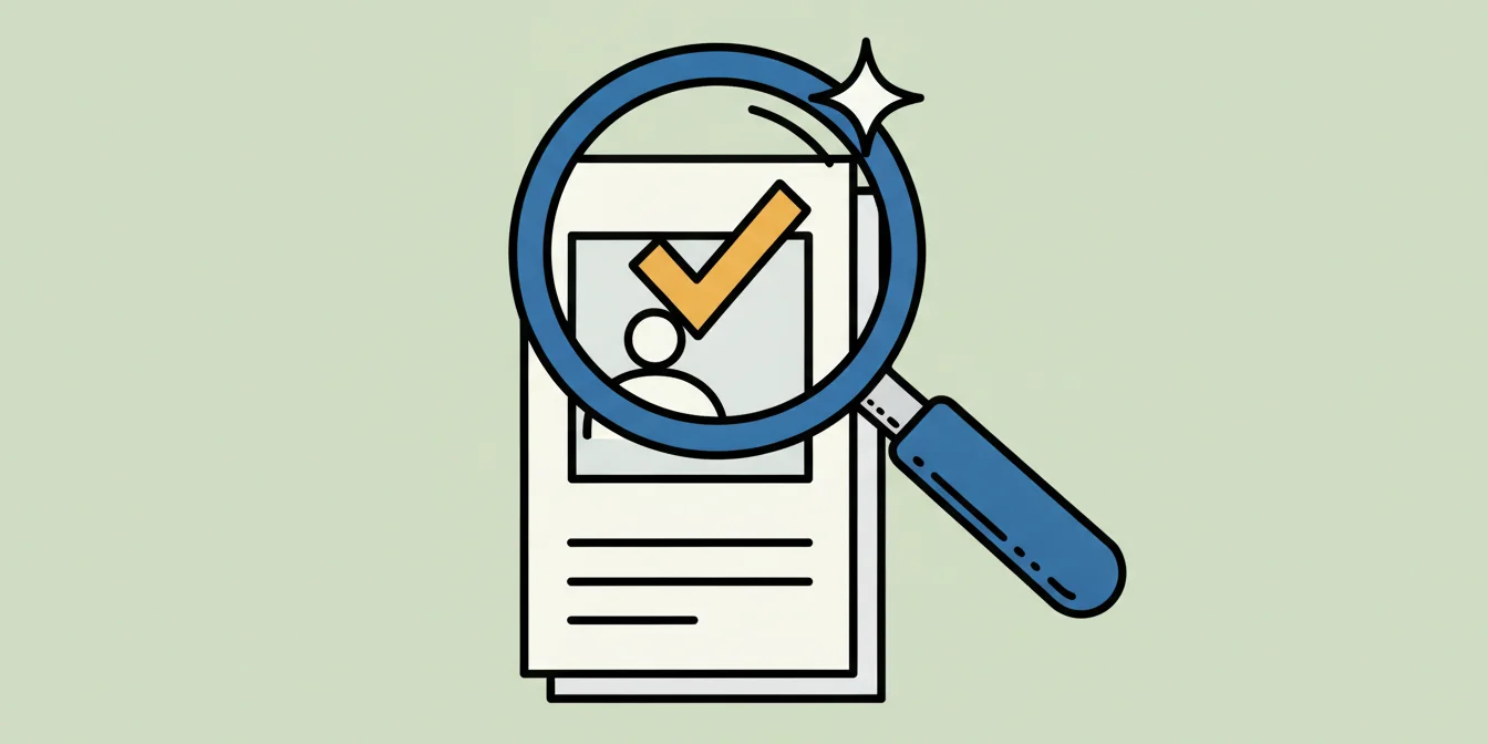LinkedIn profile review card showing section-by-section verdicts of strong, improve, and missing next to a profile